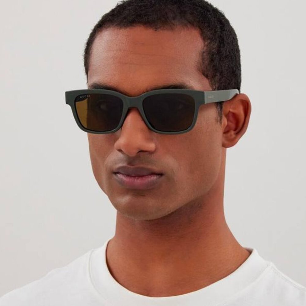 Gucci GG1716S 003 Square Sunglasses - Grey/Grey - Picture 3 of 11